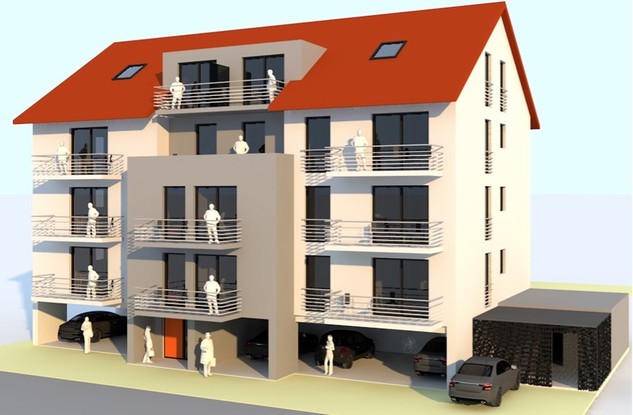 2017-2020 : Wohnhausneubau SRM GbR mit 8 Wohneinheiten in der Rathaustraße 4 in 97900 Külsheim 1